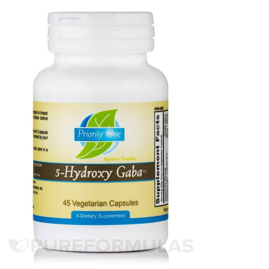 Основное фото товара 5-Hydroxy Gaba Основное фото товара Priority One, ГАМК, 5-Hydroxy Gaba, 45 капсул