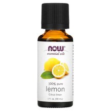 Pure Essential Oil Lemon Эфирное масло NOW Foods 30 мл