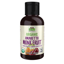 Real Food - Organic Amaretto Monk Fruit Стевия NOW 53 мл Real Food - Organic Amaretto Monk Fruit Стевия NOW 53 мл