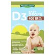Фото товару Vitamins D3 Baby Drops Newborn+ 400 IU Фото товару Vitamins D3 Baby Drops Newborn+ 400 IU, Вітаміни, 9.2 мл