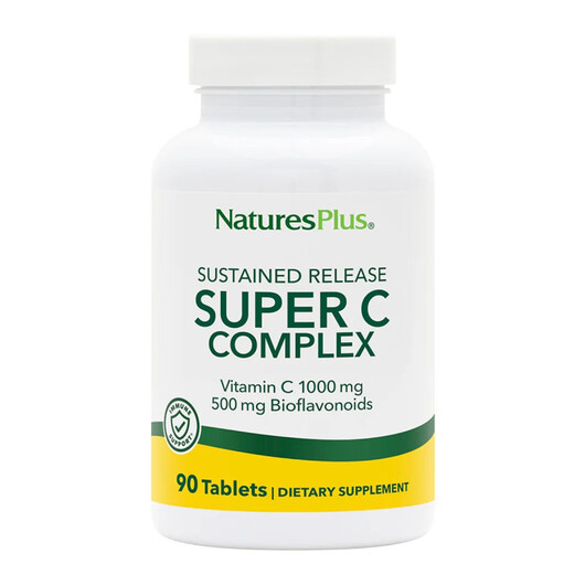 Основное фото товара Super C Complex Основное фото товара Natures Plus, Витамин C, Super C Complex, 90 таблеток