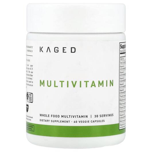 Основне фото товару MultiVitamin Основне фото товару Kaged, MultiVitamin, Мультивітаміни, 60 капсул