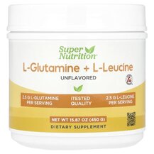 L-Glutamine + L-Leucine Unflavored L-Глутамин Super 450 г L-Glutamine + L-Leucine Unflavored L-Глутамин Super 450 г