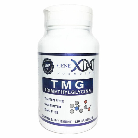 Основне фото товару Genex Formulas, TMG Trimethylglycine, Триметилгліцин, 120 капсул
