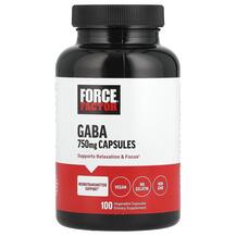 ГАМК GABA 750 mg Force Factor 100 капсул ГАМК GABA 750 mg Force Factor 100 капсул
