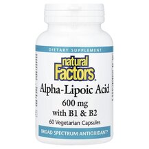 Alpha-Lipoic Acid with B1 & B2 600 mg Альфа-липоевая