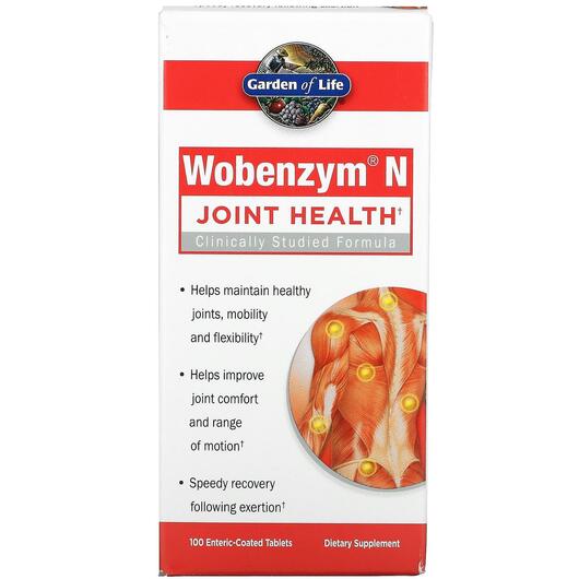 Основне фото товару Wobenzym N Joint Health Основне фото товару Wobenzym N Joint Health, Підтримка суглобів, 100 таблеток