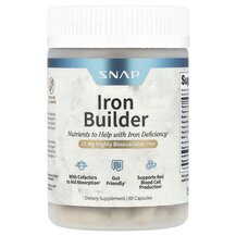 Iron Builder Железо Snap Supplements 60 капсул Iron Builder Железо Snap Supplements 60 капсул