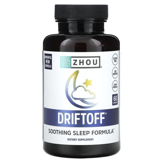 Основне фото товару Driftoff Soothing Sleep Formula, Підтримка сну, 60 капсул