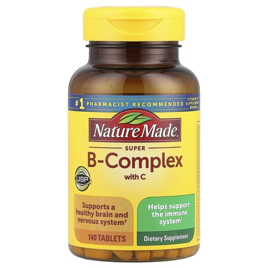 Основное фото товара Nature Made, B-комплекс, Super B-Complex, 140 таблеток