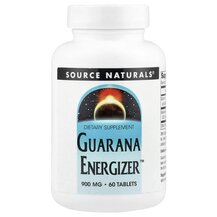Guarana Energizer 900 mg Гуарана 900 мг Source Naturals