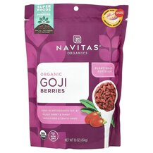 Ягоди Годжі Organic Goji Berries Navitas Organics 454 г Ягоди Годжі Organic Goji Berries Navitas Organics 454 г