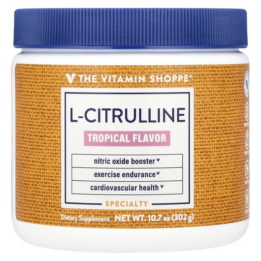 Основное фото товара L-Citrulline Tropical Основное фото товара TheVitaminShoppe, L-Цитруллин, L-Citrulline Tropical, 302 г
