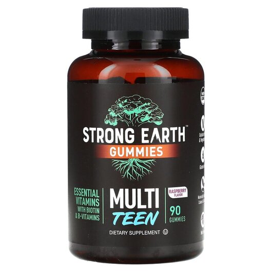 Основное фото товара Strong Earth Gummies Multi Teen Raspberry Основное фото товара Strong Earth Gummies Multi Teen Raspberry, Витамины для подростко