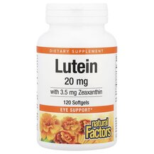 Лютеїн Lutein 20 mg 120 Natural Factors 120 капсул Лютеїн Lutein 20 mg 120 Natural Factors 120 капсул