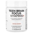 Фото товара Teen Brain Focus Vitamins+ Фото товара CodeAge, Витамины, Teen Brain Focus Vitamins+, 60 капсул