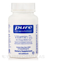 Вітамін D3 Vitamin D3 400 IU Pure Encapsulations Вітамін D3 Vitamin D3 400 IU Pure Encapsulations