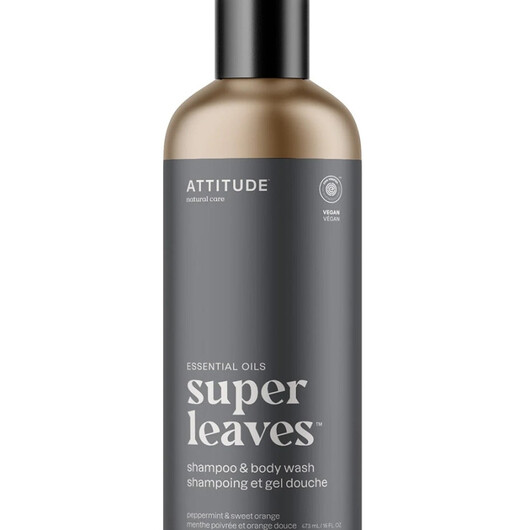 Основне фото товару Super Leaves | Essential Oils: Shampoo & Body Wash Peppermint & Sweet Orange Основне фото товару Super Leaves | Essential Oils: Shampoo & Body Wash, Гель для
