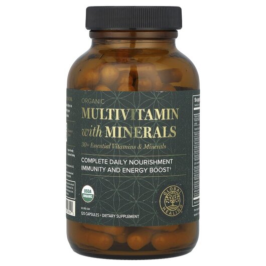 Основне фото товару Organic Multivitamin with Minerals Основне фото товару Organic Multivitamin with Minerals, Мультивітаміни, 120 капсул