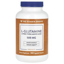 L-Glutamine 500 mg L-Глутамин TheVitaminShoppe 300 капсул L-Glutamine 500 mg L-Глутамин TheVitaminShoppe 300 капсул