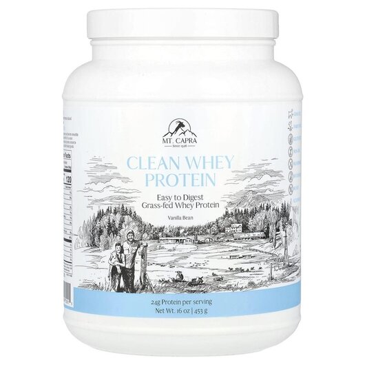 Основное фото товара Goat Whey Protein Vanilla 1 Pound Основное фото товара Mt. Capra, Протеин, Goat Whey Protein Vanilla 1 Pound, 453 г
