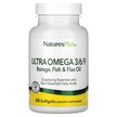 Фото товару Ultra Omega 3/6/9 Borage Fish & Flax Oil Фото товару Ultra Omega 3/6/9 Borage Fish & Flax Oil, Лляна олія, 60 капс