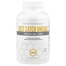 Омега 3 Best Catch Omegas NBI Health 120 капсул