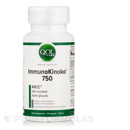 Основное фото товара ImmunoKinoko 750 mg Основное фото товара Quality of Life, Иммуно Киноко, ImmunoKinoko 750 mg, 60 капсул