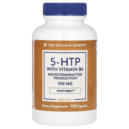 Основное фото товара 5-гидрокситриптофан, 5-HTP with Vitamin B6, 120 капсул