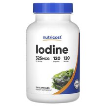 Iodine 325 mcg Йод Nutricost 120 капсул Iodine 325 mcg Йод Nutricost 120 капсул