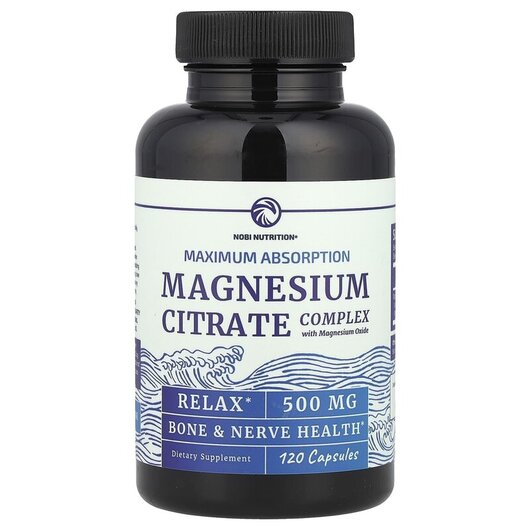 Основное фото товара Magnesium Citrate Complex with Magnesium Oxide 500 mg Основное фото товара Magnesium Citrate Complex with Magnesium Oxide, Магний Цитрат, 12