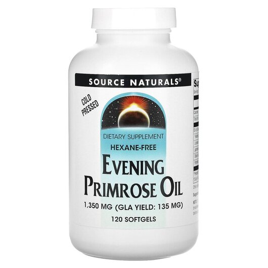 Основне фото товару Evening Primrose Oil, Олія примули вечірньої, 120 капсул