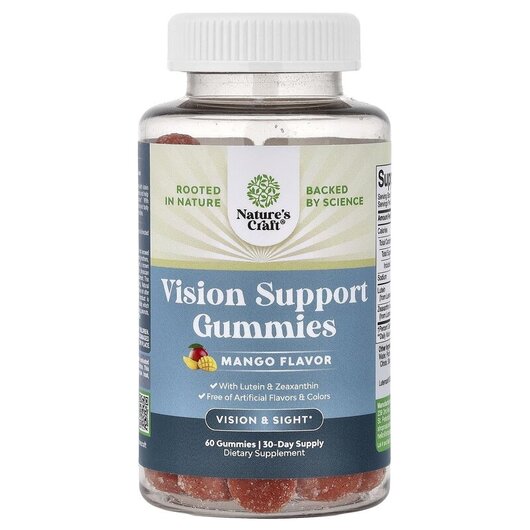 Основное фото товара Поддержка здоровья зрения, Vision Support Gummies Mango, 60 табле