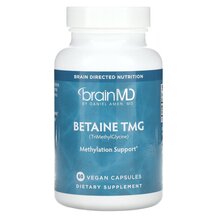 Триметилгліцин Betaine TMG BrainMD 60 капсул Триметилгліцин Betaine TMG BrainMD 60 капсул