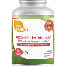 Яблучний оцет Cider + Fiber Zahler 60 капсул