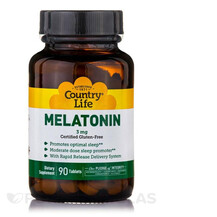 Мелатонін Melatonin 3 mg Country Life 90 таблеток