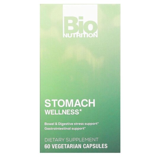 Основне фото товару Bio Nutrition, Stomach Wellness, Підтримка кишківника, 60 капсул