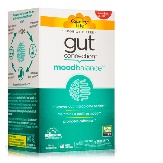 Основне фото товару Gut Connection Mood Balance Основне фото товару Gut Connection Mood Balance, Підтримка кишківника, 60 капсул