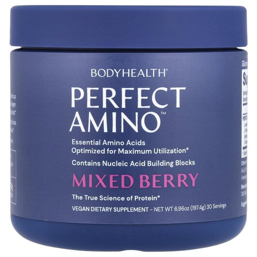 Основне фото товару Perfect Amino Mixed Berry Основне фото товару BodyHealth, Perfect Amino Mixed Berry, Амінокислоти, 197.4 г