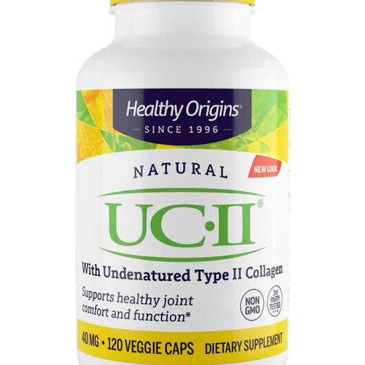 Основне фото товару UC-II Основне фото товару Healthy Origins, UC-II, Підтримка суглобів, 120 капсул