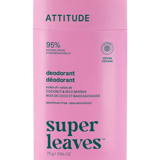 Основне фото товару Super Leaves Stick Deodorant - Coconut & Wild Berries Основне фото товару Super Leaves Stick Deodorant - Coconut & Wild Berries, Дезодо