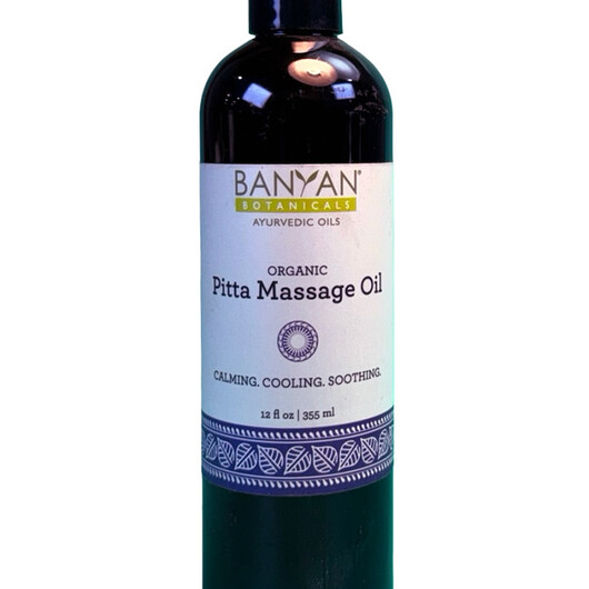 Основне фото товару Organic Pitta Massage Oil Основне фото товару Banyan Botanicals, Organic Pitta Massage Oil, Шавлія, 355 мл