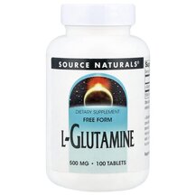 L-Глутамін L-Glutamine 500 mg Source Naturals 100 таблеток L-Глутамін L-Glutamine 500 mg Source Naturals 100 таблеток