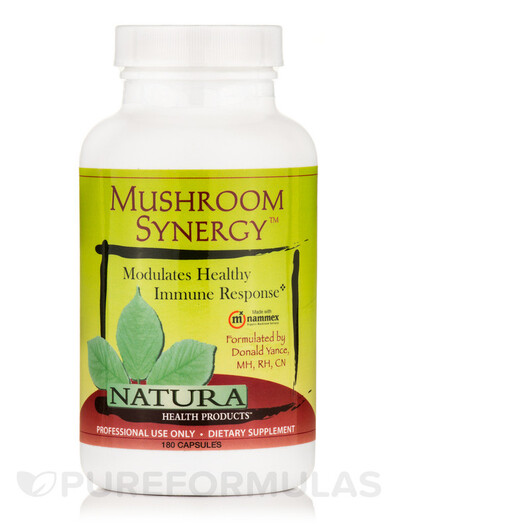 Основне фото товару Natura Health Products, Mushroom Synergy, Гриби, 180 капсул