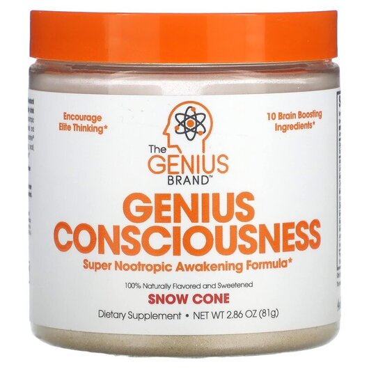 Основне фото товару Genius Consciousness Snow Cone, Підтримка мозку, 81 г