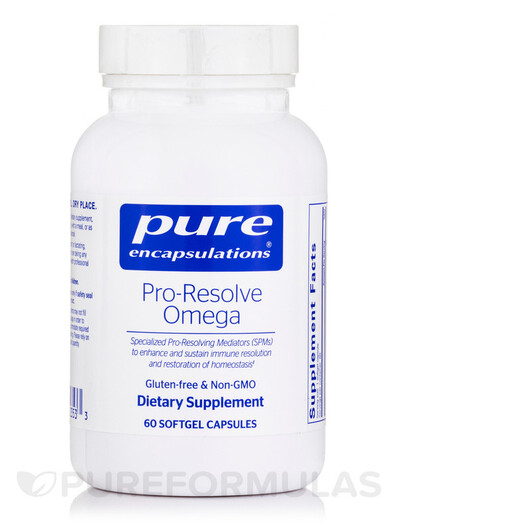 Основное фото товара Pro-Resolve Omega Основное фото товара Pure Encapsulations, Омега 3, Pro-Resolve Omega, 60 капсул