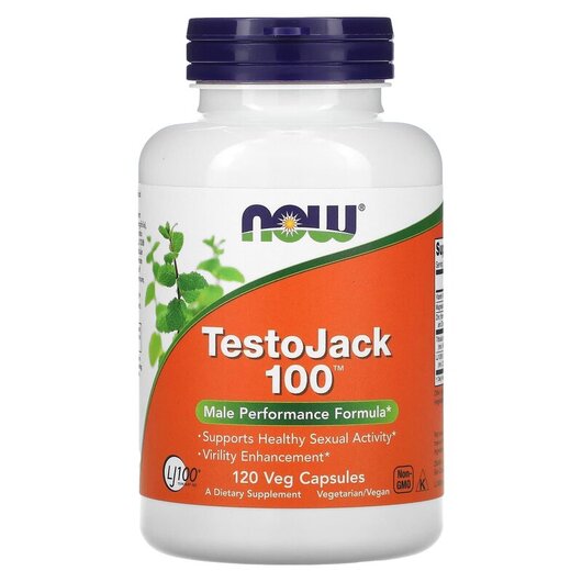 Основное фото товара NOW Foods, Поддержка Либидо, TestoJack 100, 120 капсул