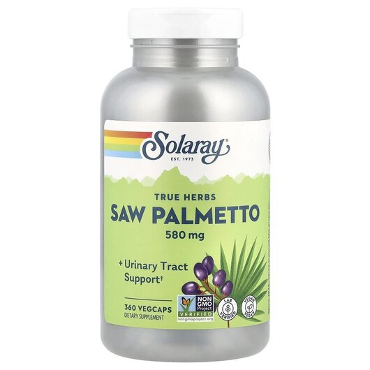 Основне фото товару Saw Palmetto Whole Berry 580 mg, Екстракт Пальметто 580 мг, 360 к
