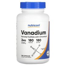 Vanadium 2 mg Ванадил сульфат Nutricost 180 капсул