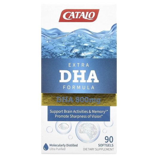 Основное фото товара Extra DHA Formula Основное фото товара CATALO, ДГК, Extra DHA Formula, 90 капсул